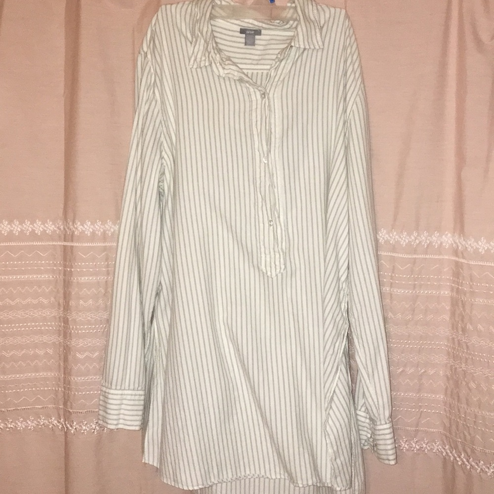 Aerie extended length cotton shirt